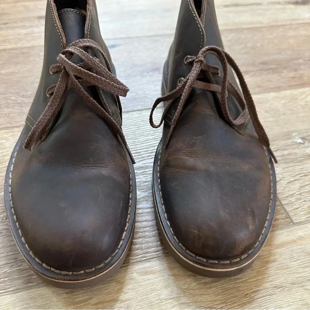 Clarks Bushacre 2 Brown Leather Boot Size Men's 8 GUC